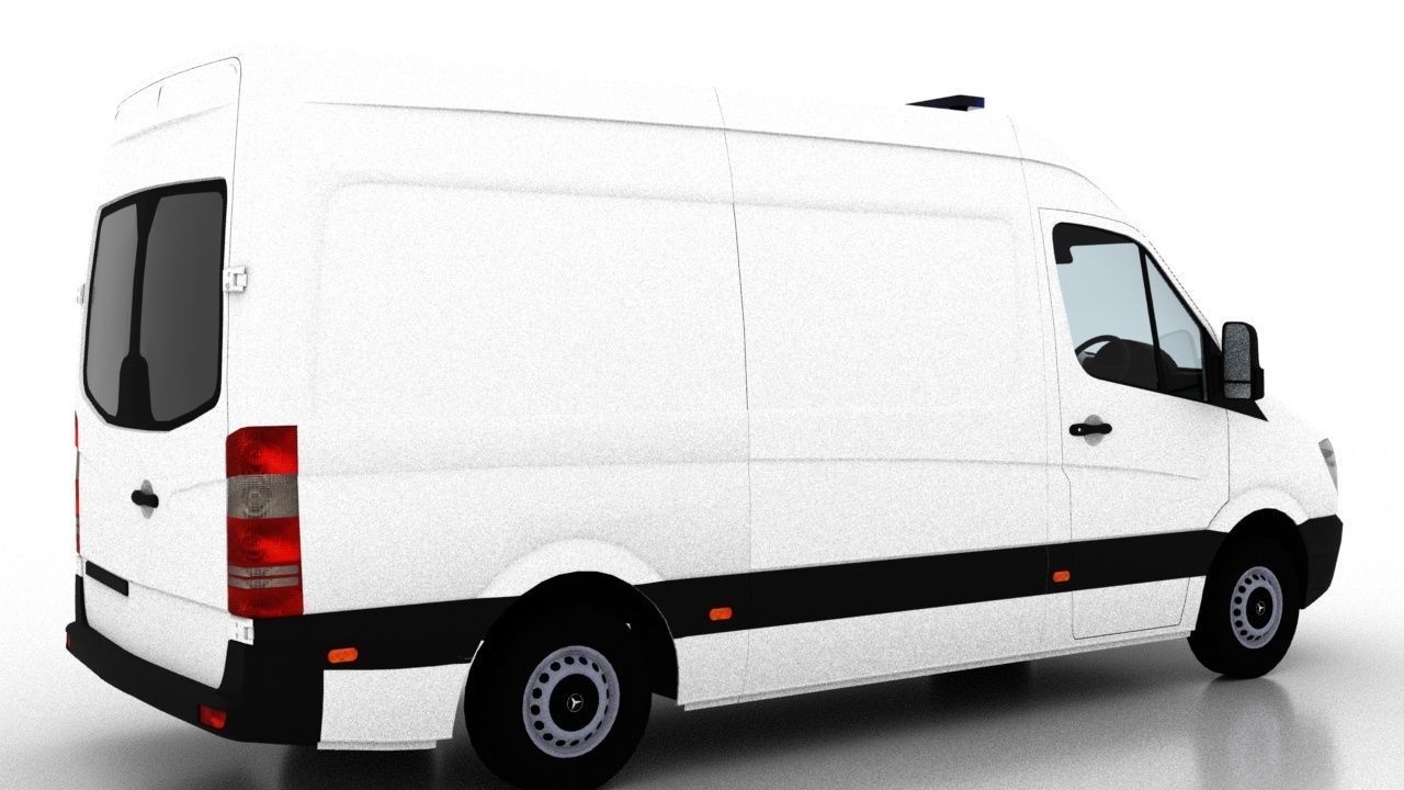 Mercedes Benz Sprinter L2H2 2009 Ambulance UK 3D model_3