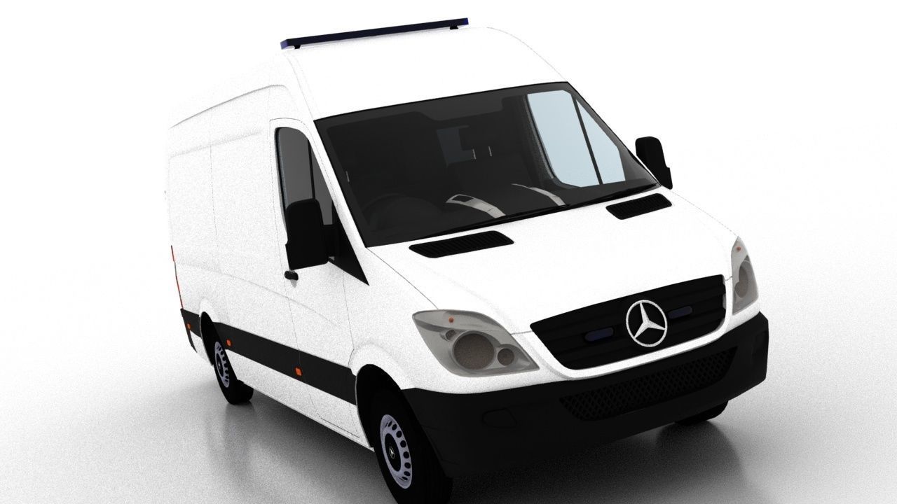 Mercedes Benz Sprinter L2H2 2009 Ambulance UK 3D model_11