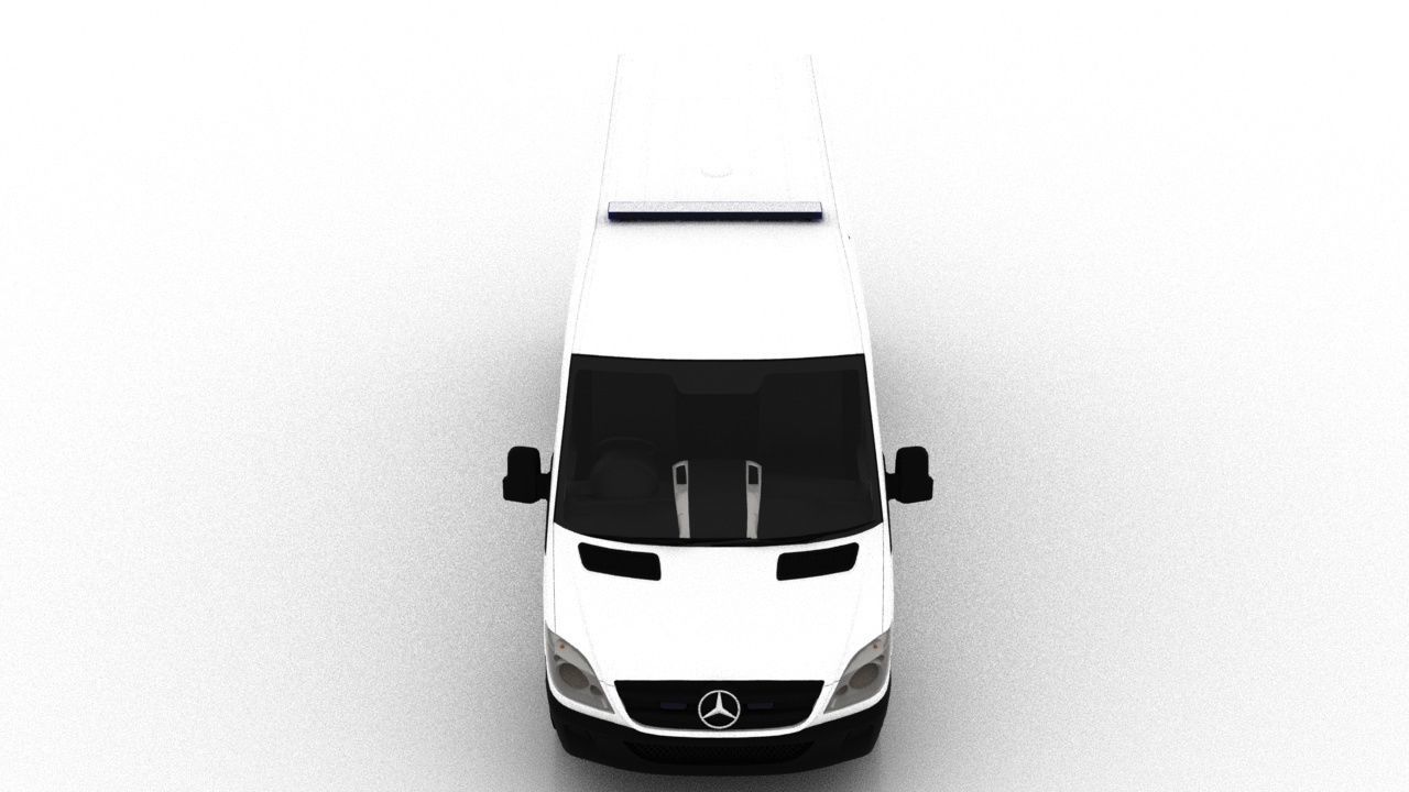 Mercedes Benz Sprinter L2H2 2009 Ambulance UK 3D model_13