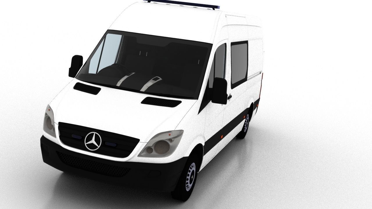Mercedes Benz Sprinter L2H2 2009 Ambulance UK 3D model_12