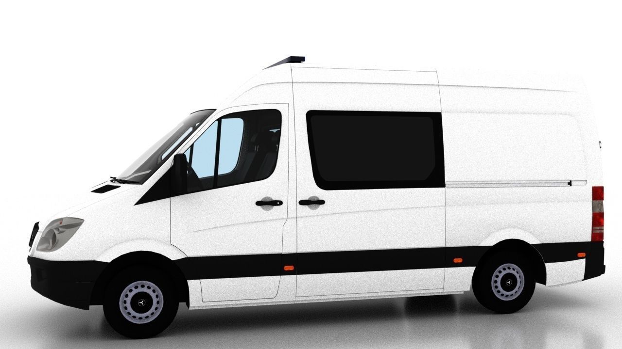 Mercedes Benz Sprinter L2H2 2009 Ambulance UK 3D model_7
