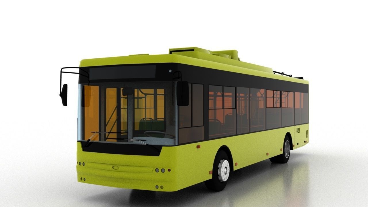 Trolleybus Bogdan T70110 3D model_1