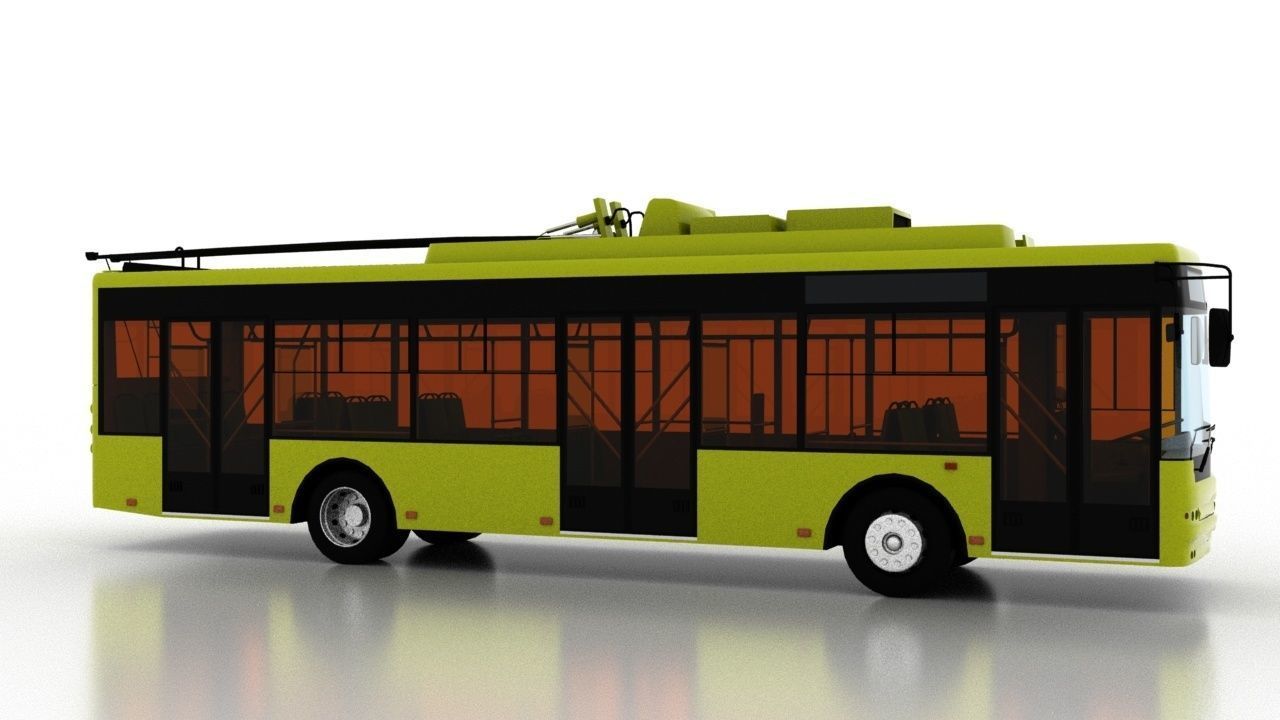 Trolleybus Bogdan T70110 3D model_7