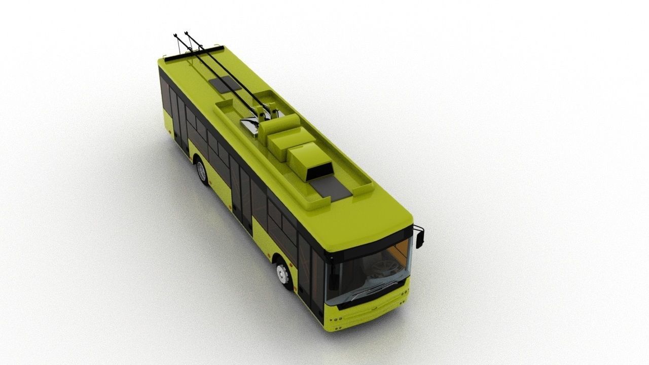 Trolleybus Bogdan T70110 3D model_8