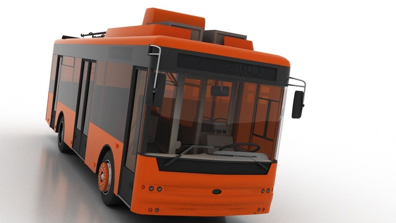 Trolleybus Bogdan T50110 3D model_14