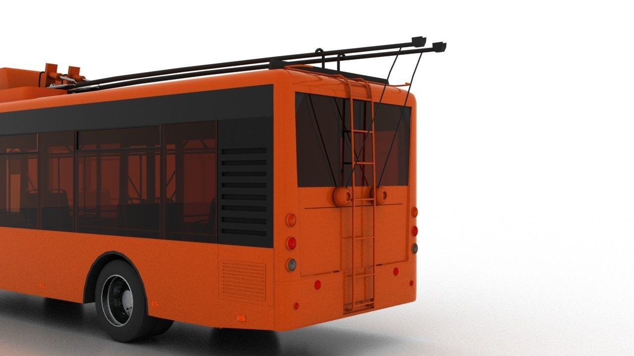 Trolleybus Bogdan T50110 3D model_6