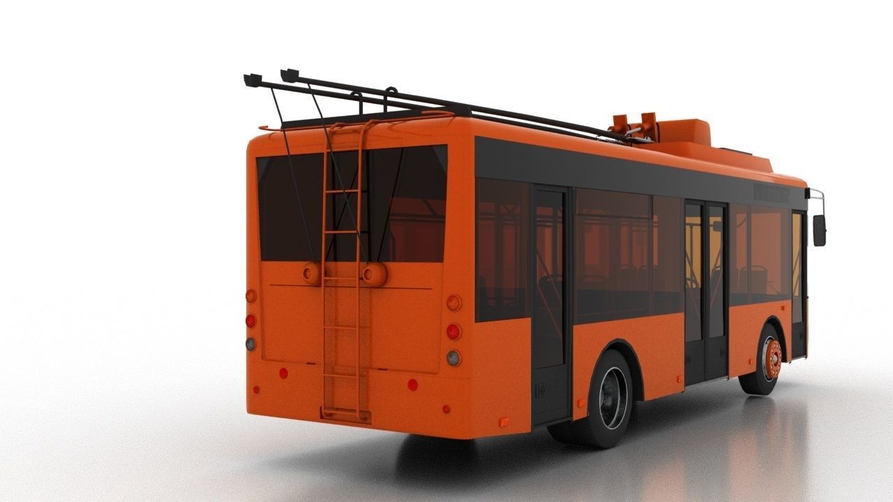 Trolleybus Bogdan T50110 3D model_3