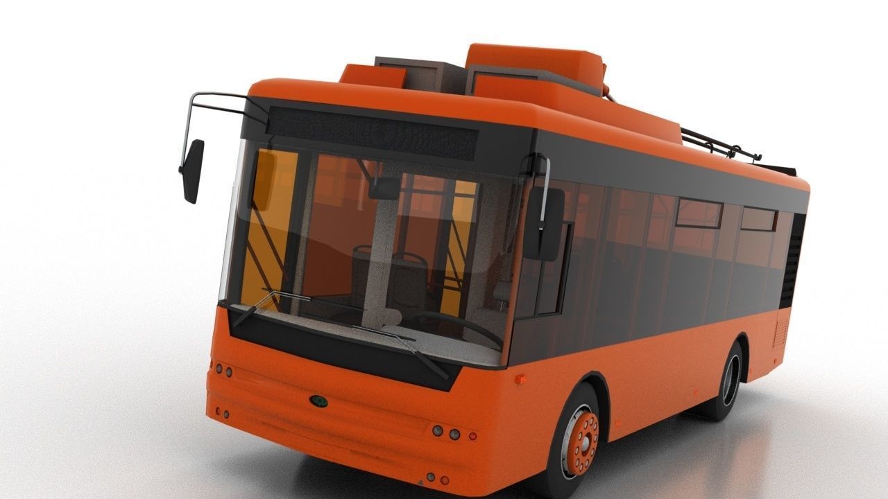 Trolleybus Bogdan T50110 3D model_13