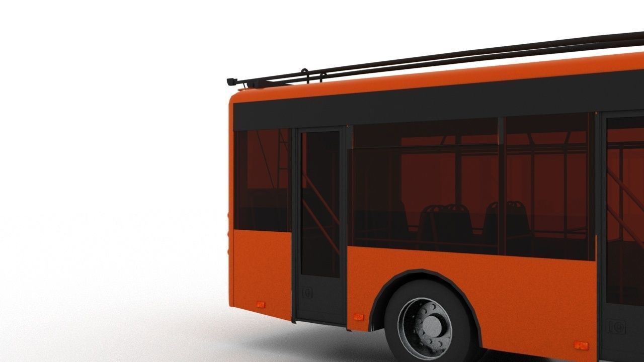 Trolleybus Bogdan T50110 3D model_2