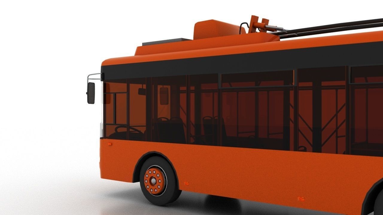 Trolleybus Bogdan T50110 3D model_7
