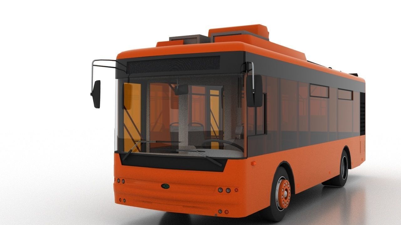 Trolleybus Bogdan T50110 3D model_8