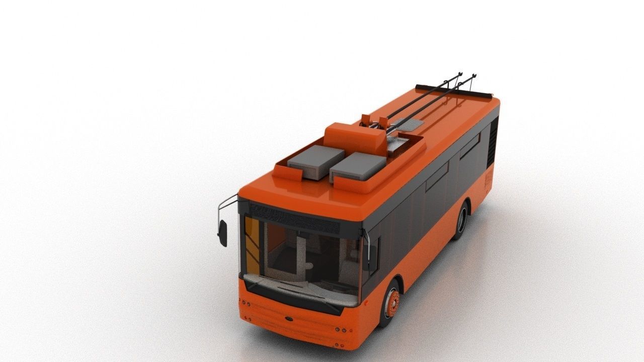 Trolleybus Bogdan T50110 3D model_9