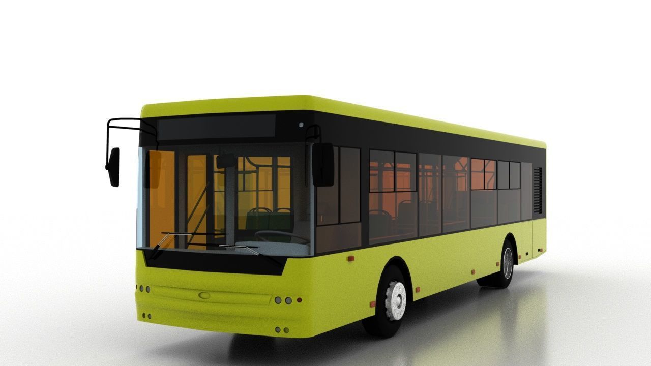 Bus Bogdan A70110 3D model_1