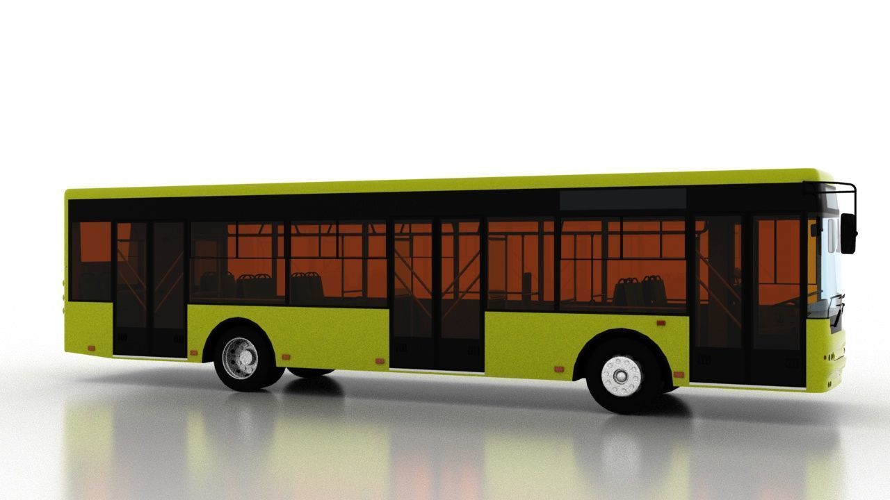 Bus Bogdan A70110 3D model_7