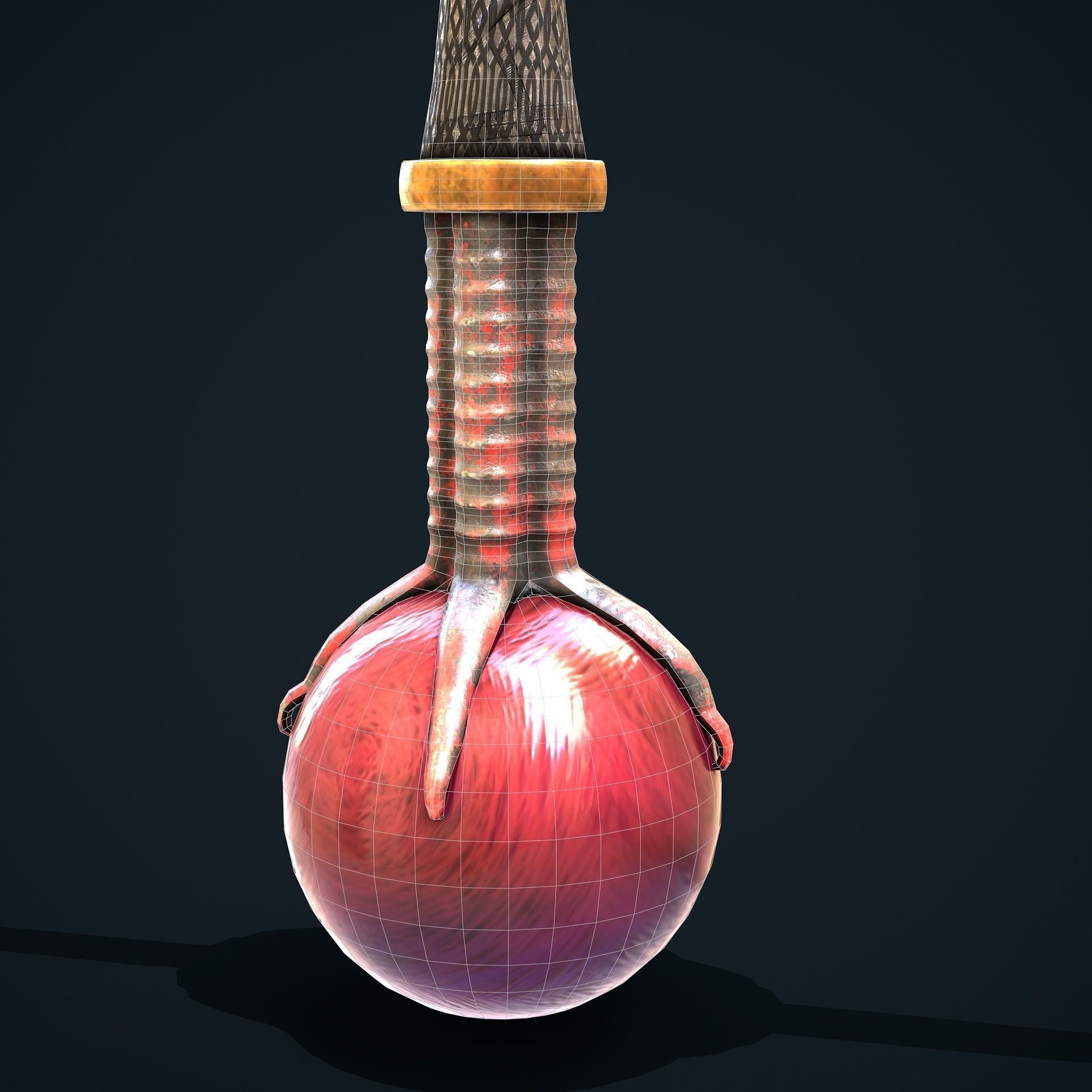 Stylize Battle Axe  Low-poly 3D model_9