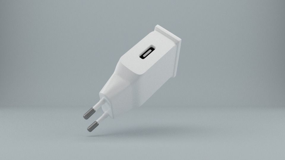 Smartphone charger 3D model