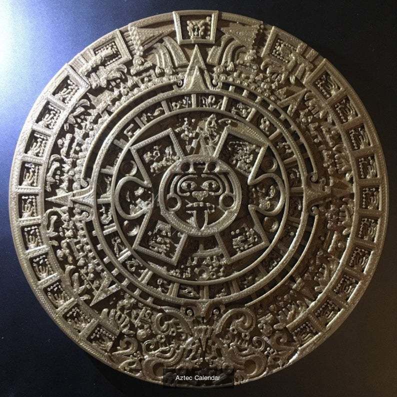 Mayan And Aztec Sculptures 3D Model Collection_1
