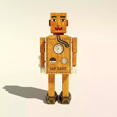 Toy Robot Liliput Low-poly 3D model