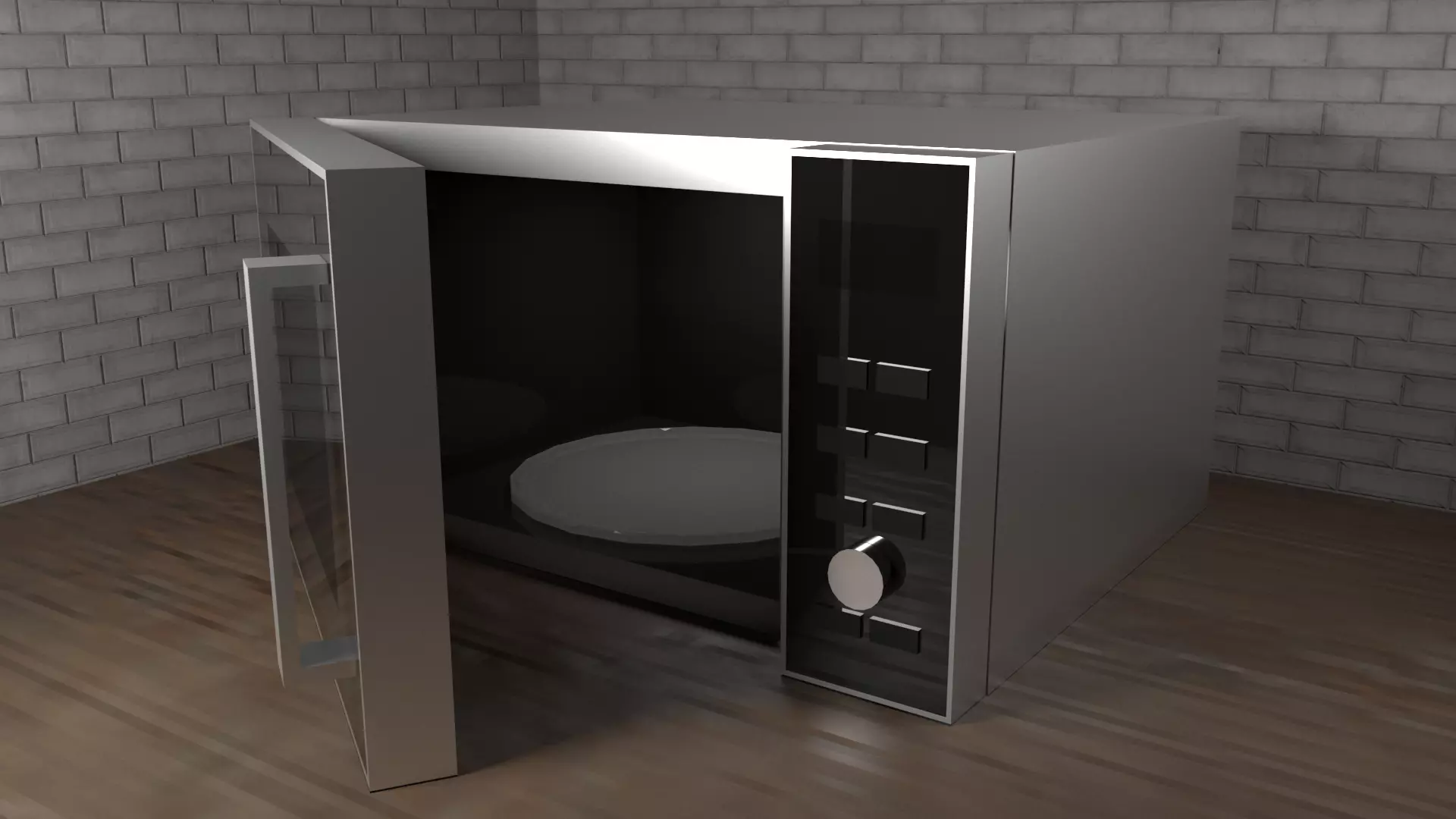 microwave oven 3D model