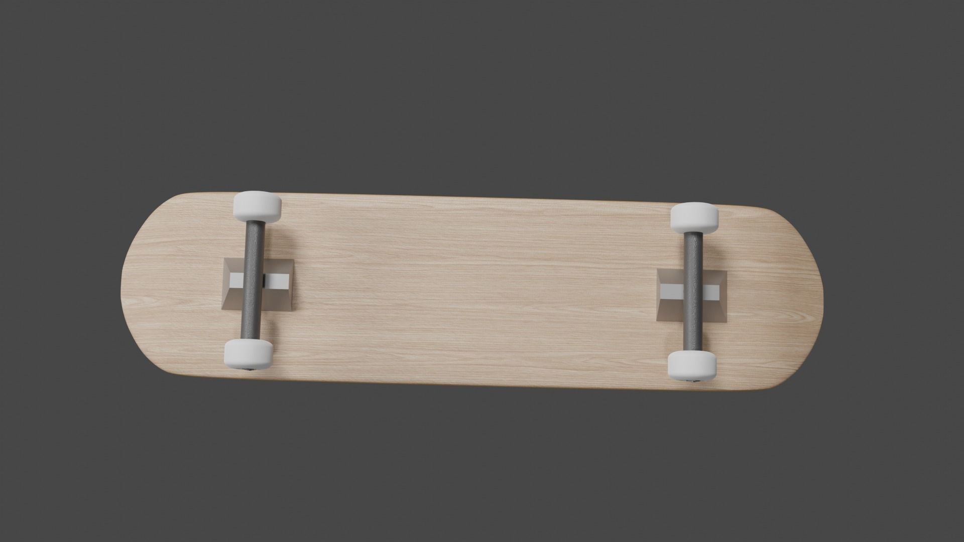 SkateBoard Low-poly 3D model_5