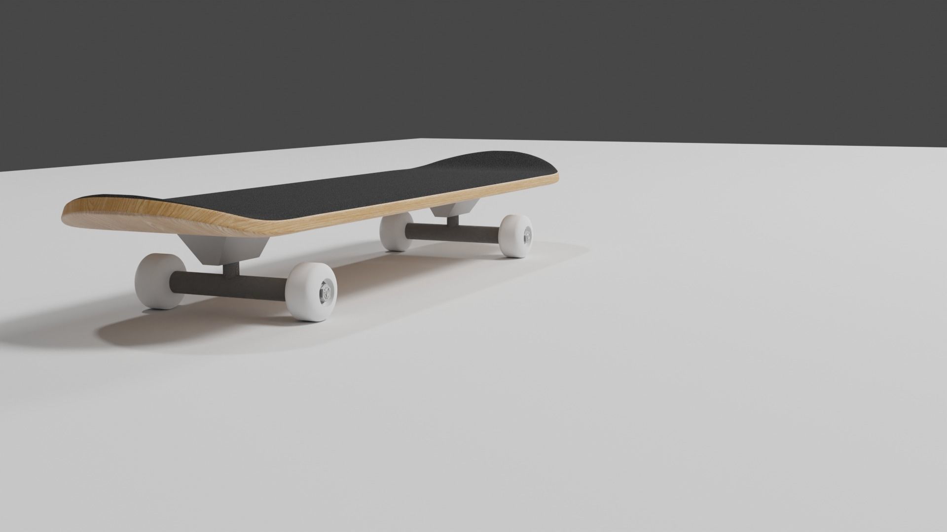 SkateBoard Low-poly 3D model_4
