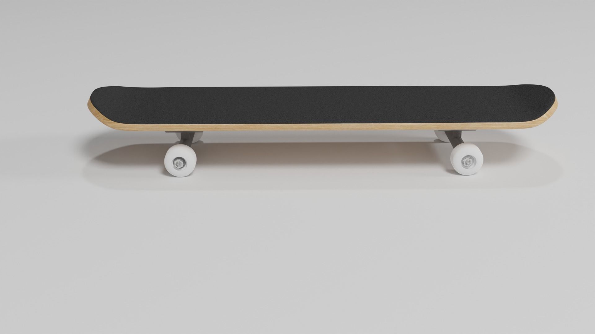SkateBoard Low-poly 3D model_3