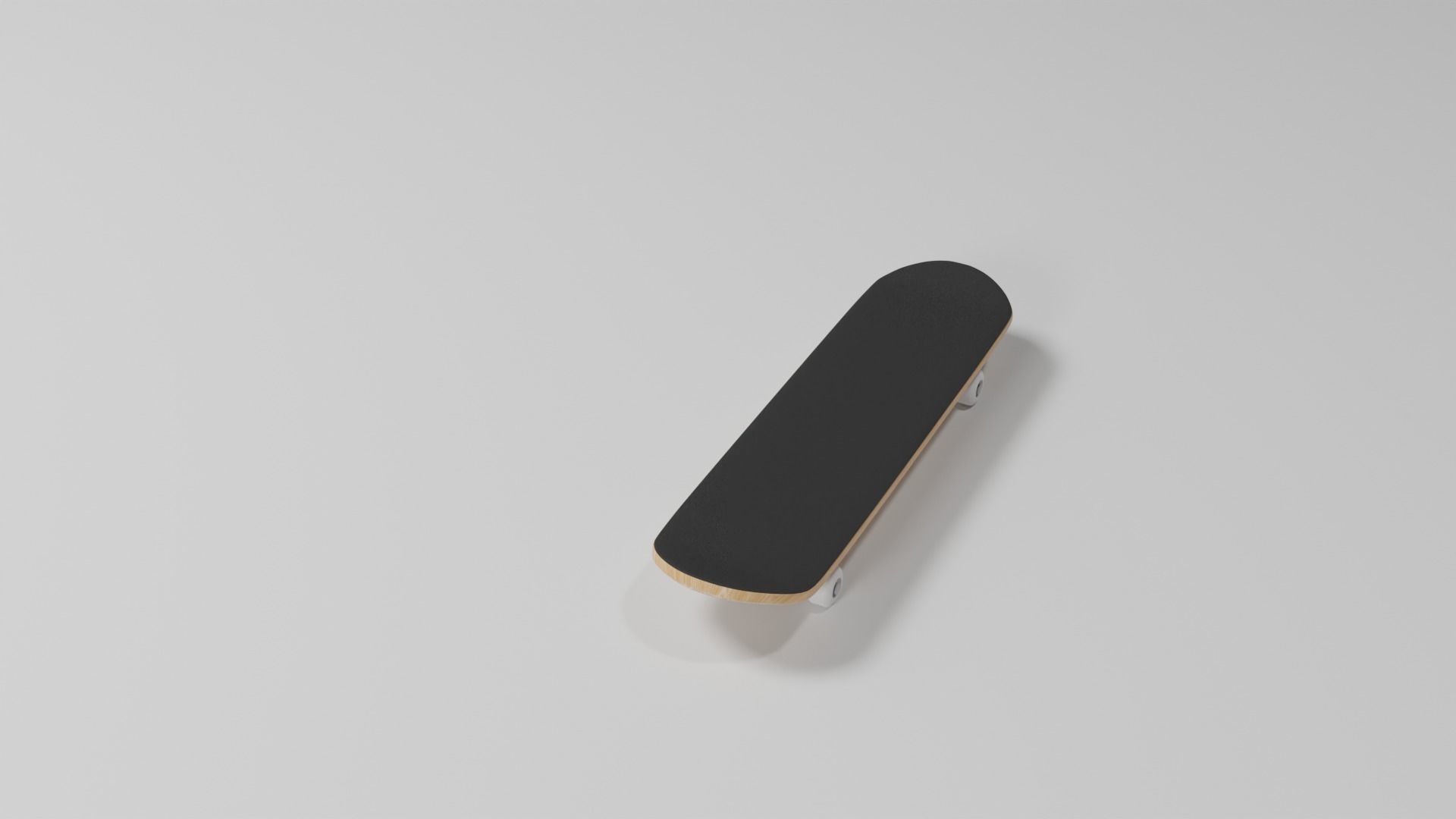 SkateBoard Low-poly 3D model_1