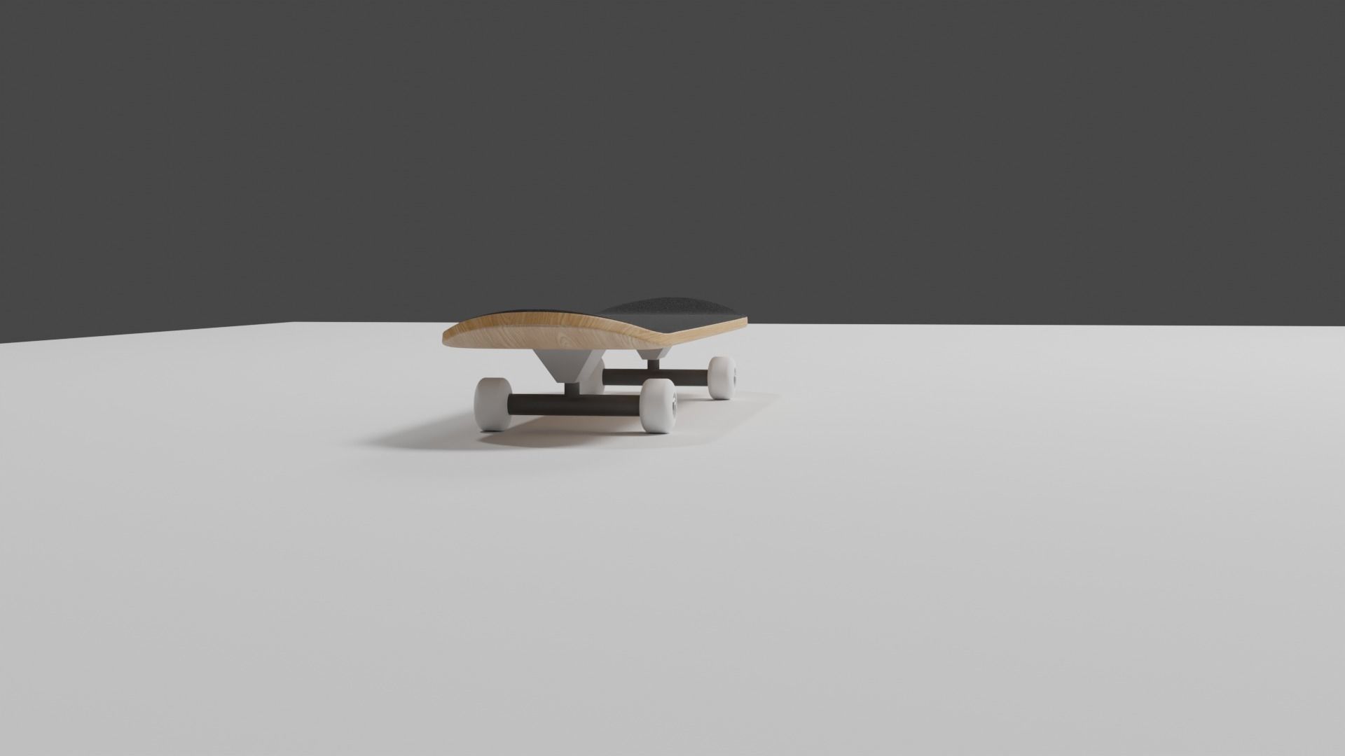 SkateBoard Low-poly 3D model_7