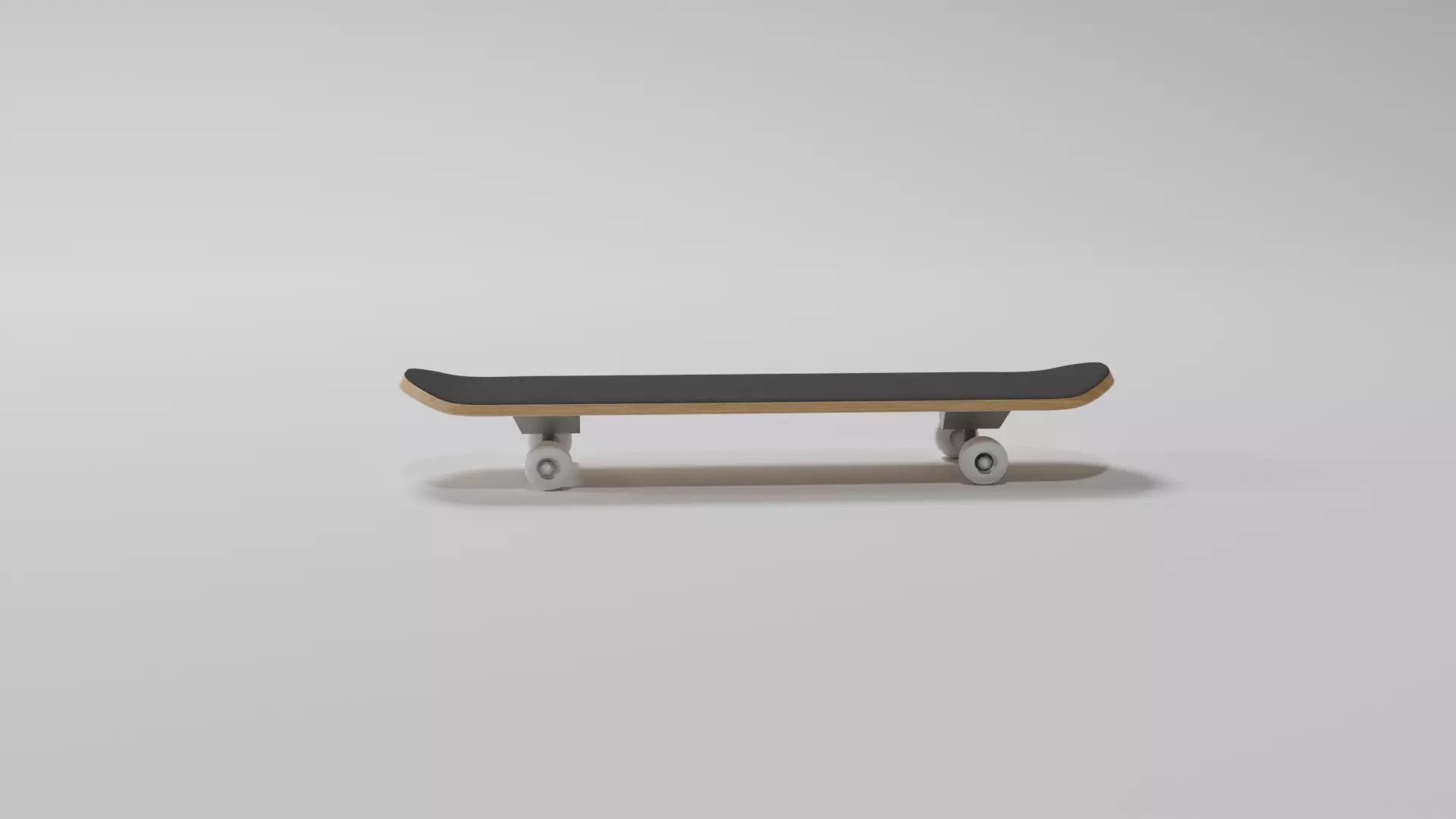 SkateBoard Low-poly 3D model_0