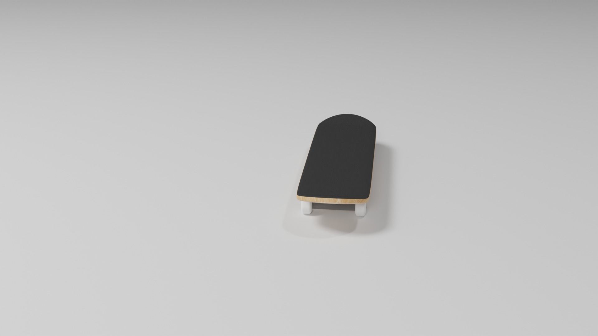 SkateBoard Low-poly 3D model_2