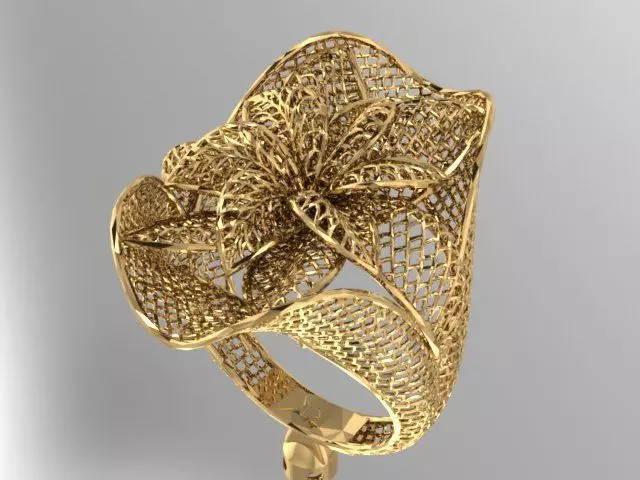 ring stl weightless jewelry 3D print model