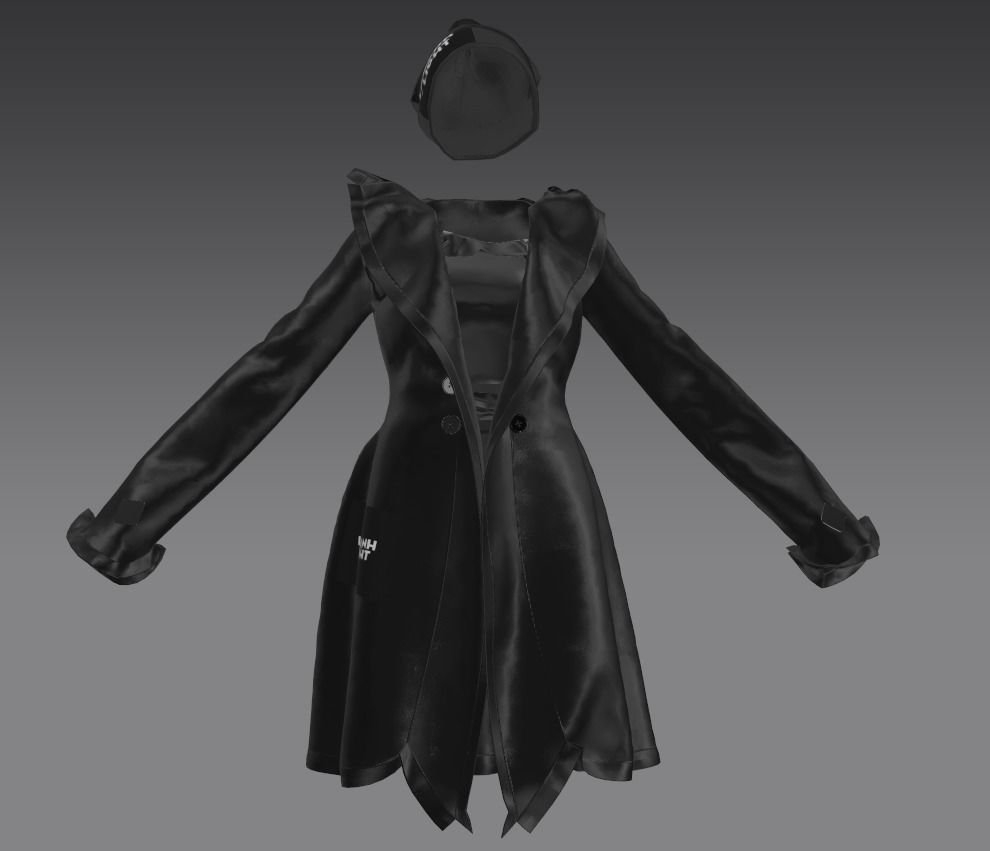 3D Leather Jacket LanAnhLight 3D print model_6