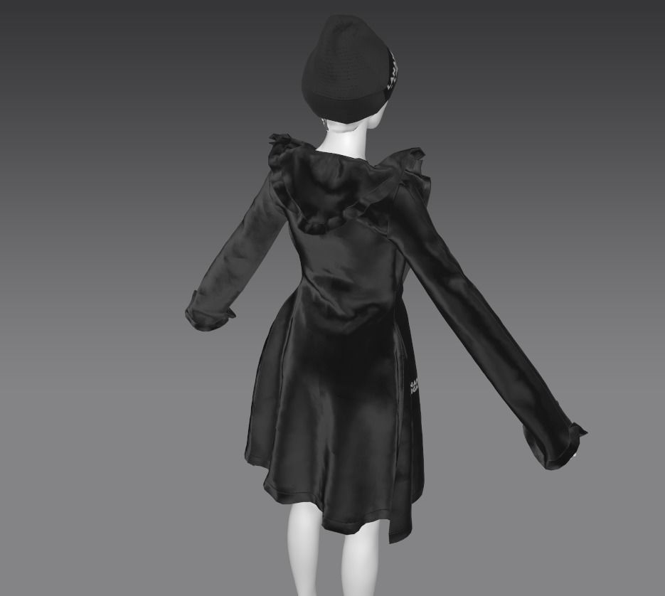 3D Leather Jacket LanAnhLight 3D print model_3