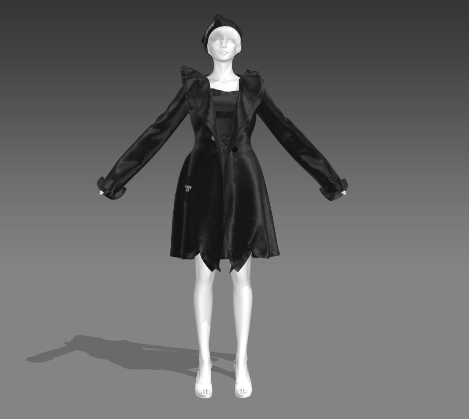 3D Leather Jacket LanAnhLight 3D print model_4