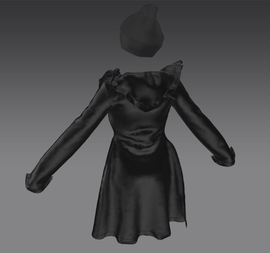 3D Leather Jacket LanAnhLight 3D print model_7