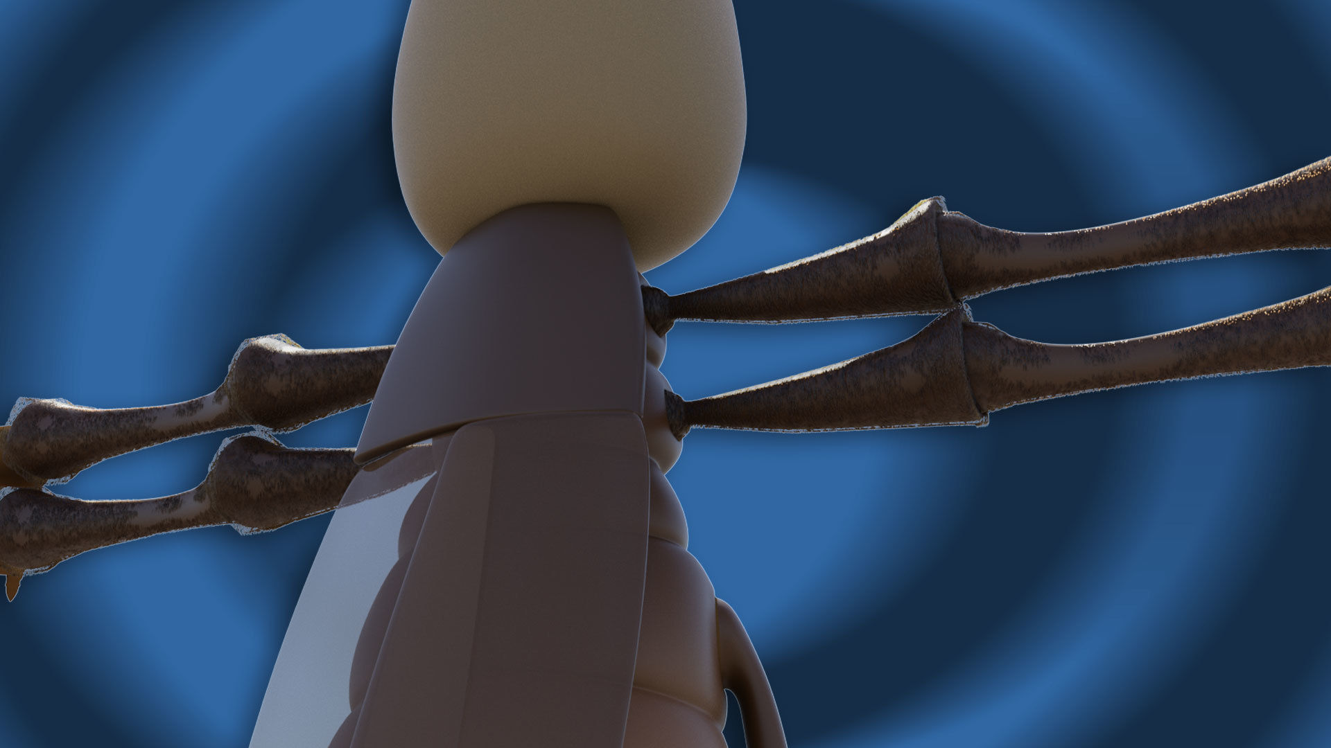 Cartoon cockroach 3D model Low-poly 3D model_3