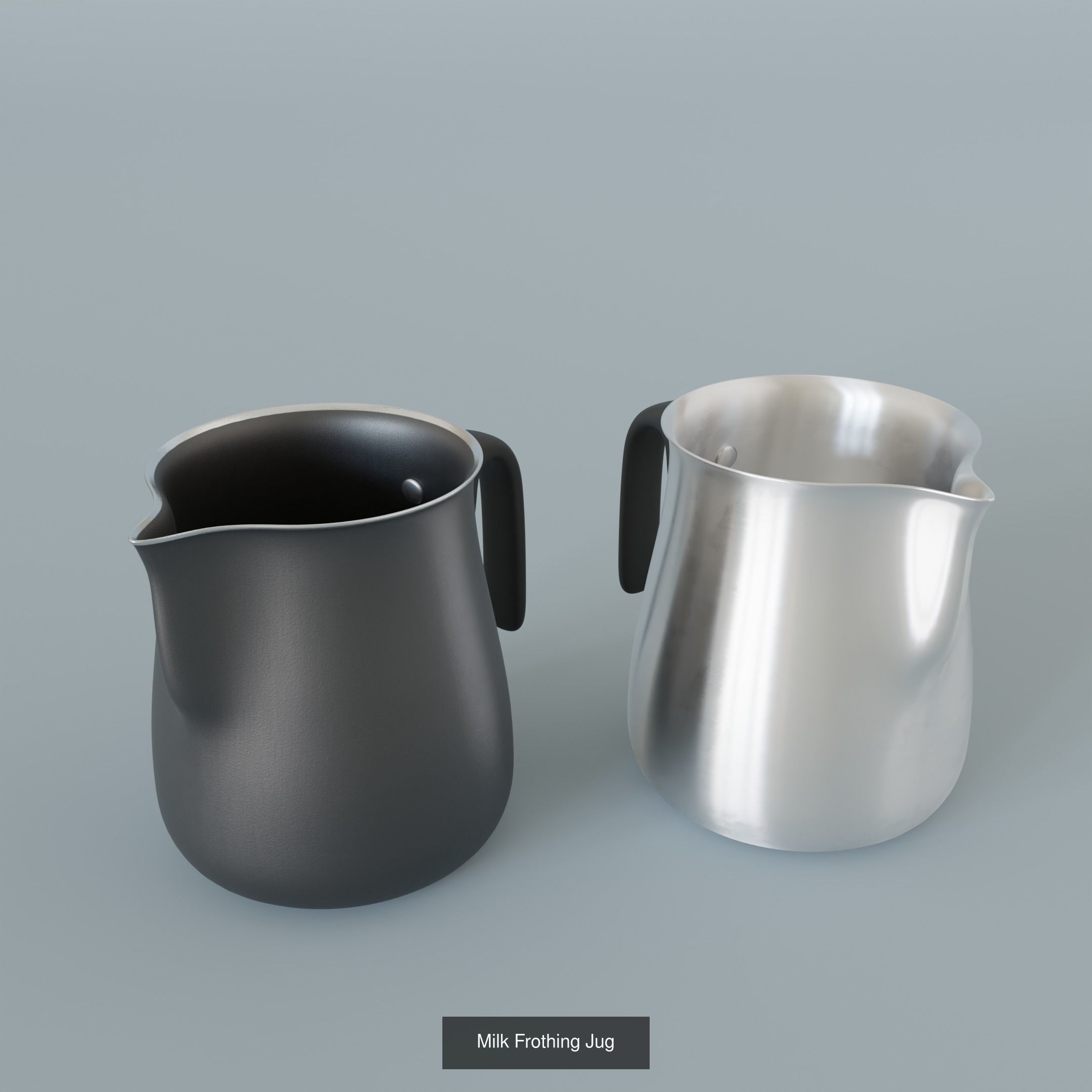 Cookware Set - Aluminum and Teflon 3D Model Collection_9