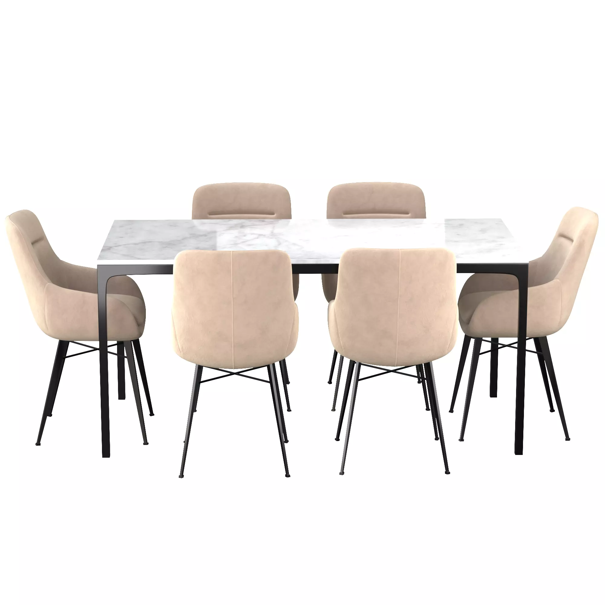 Dining Set 92 3D model_0