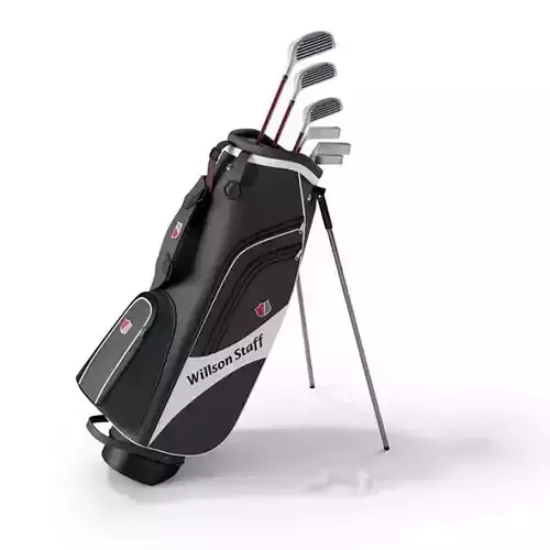 Willson Staff Golf Bag With Clubs