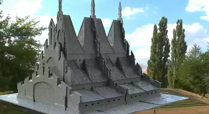 Gothic sinister large church