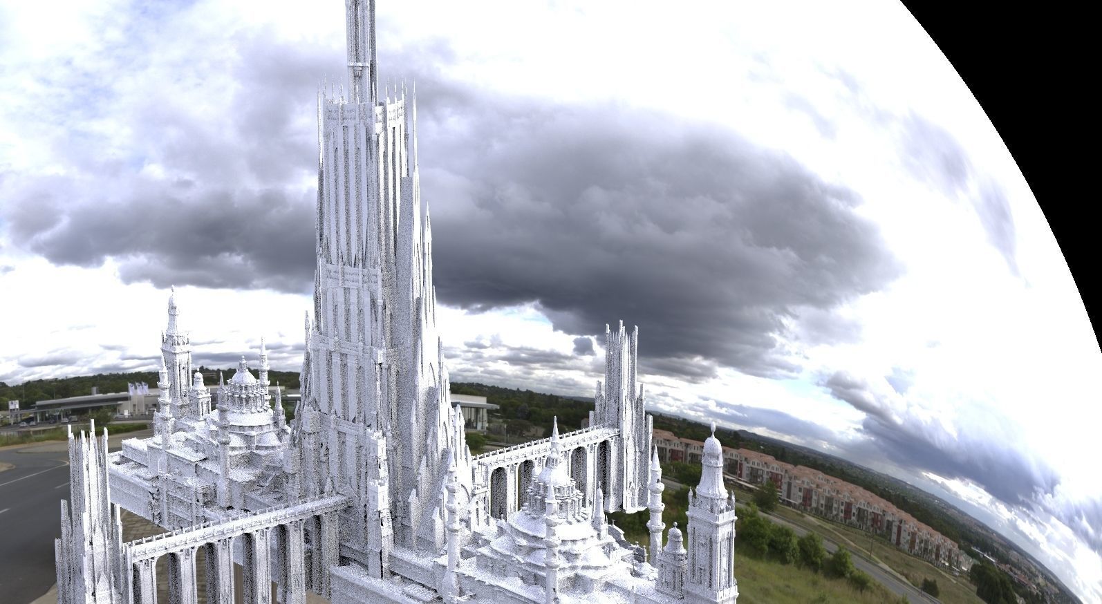 Asgard Bifrost  Splendid tower advanced complex 3D model_3