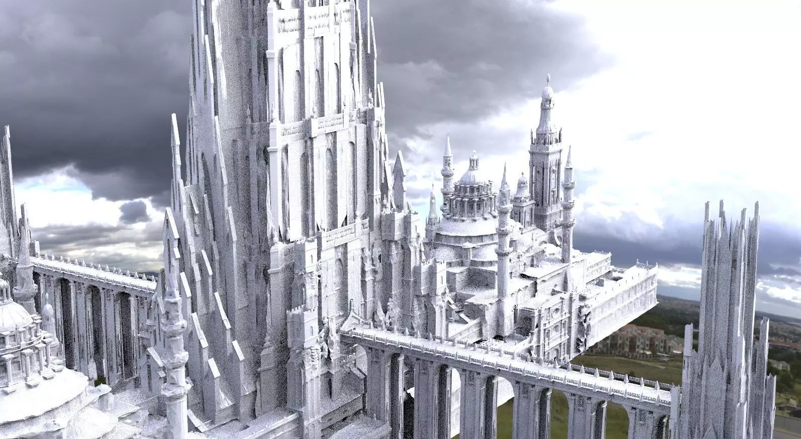 Asgard Bifrost  Splendid tower advanced complex 3D model_0