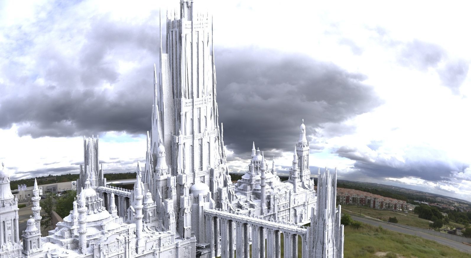 Asgard Bifrost  Splendid tower advanced complex 3D model_2