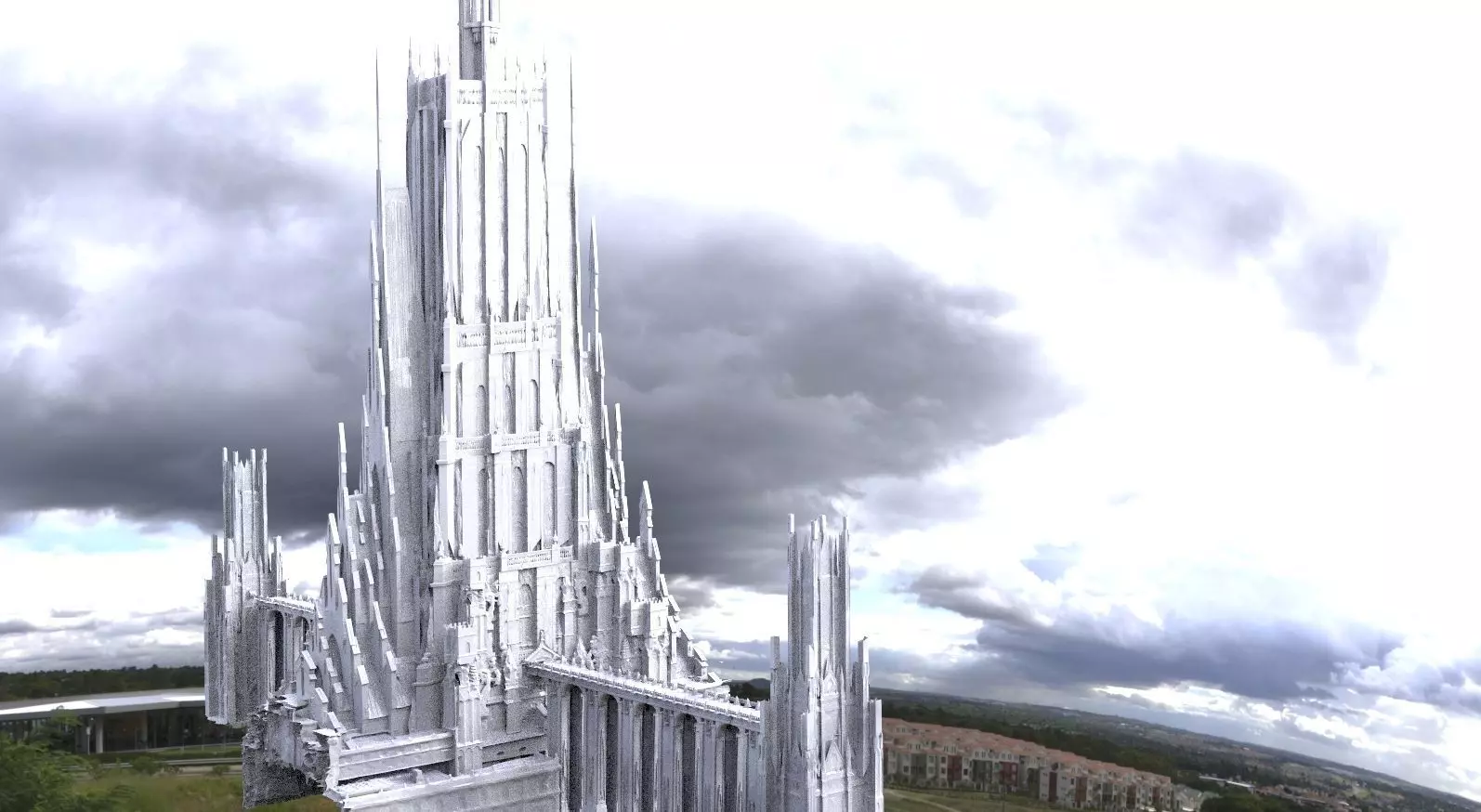 Asgardian City Bridge splendor of the gods 3D model