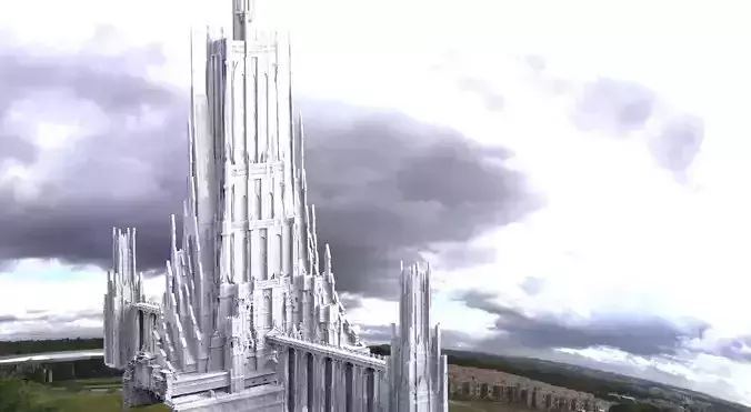 Asgardian City Bridge splendor of the gods