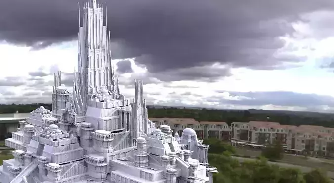 Asgardian City Splendid City of Gods 3D model