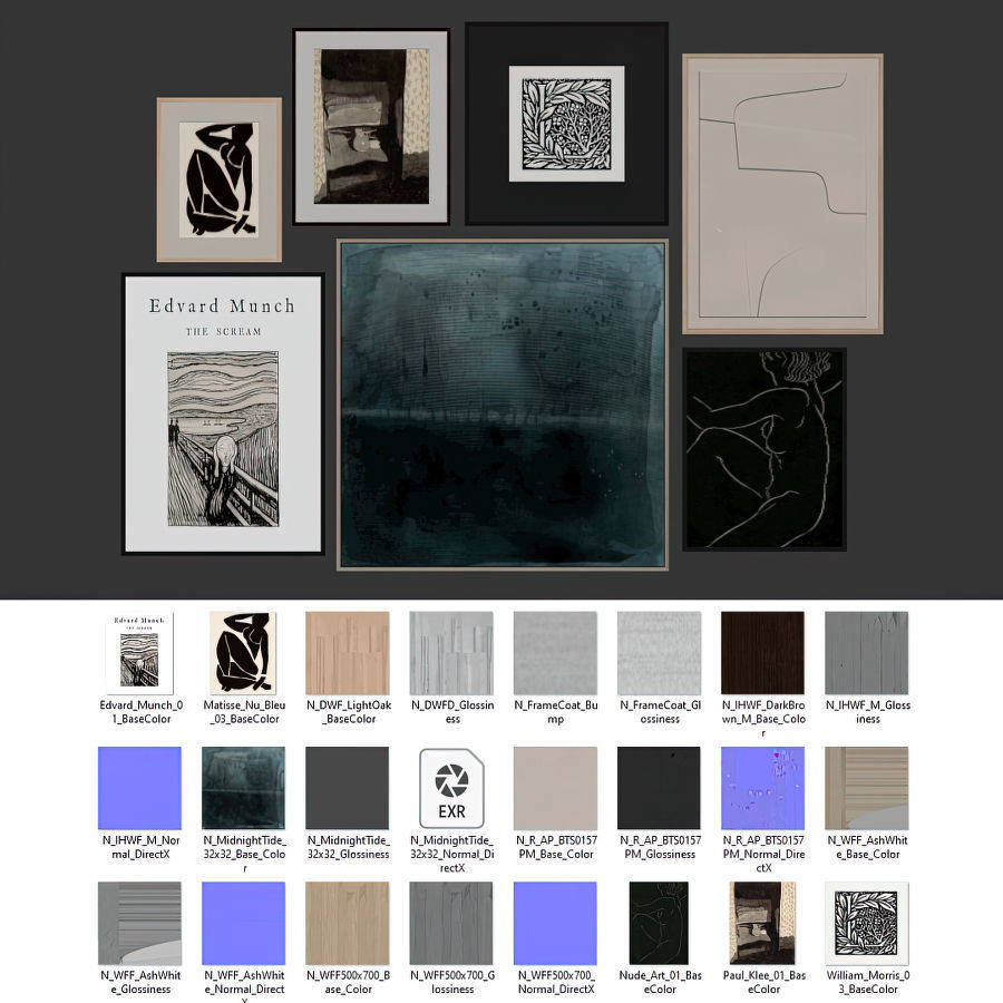 Gallery Wall 116 3D model_6