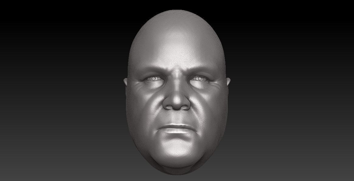 ONE6 Scale Head -Vincent Donofrio - Wilson Fisk - Netflix ver 3D print model_2