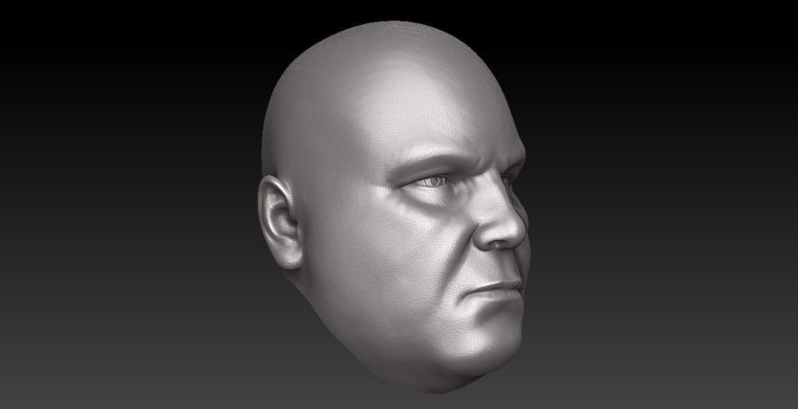 ONE6 Scale Head -Vincent Donofrio - Wilson Fisk - Netflix ver 3D print model_10