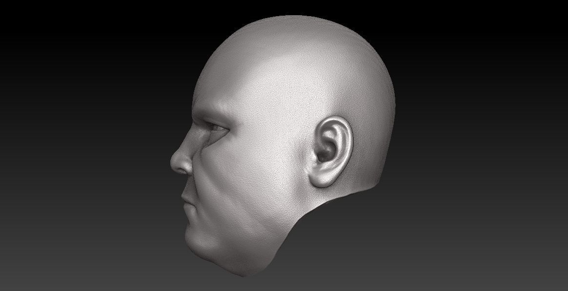 ONE6 Scale Head -Vincent Donofrio - Wilson Fisk - Netflix ver 3D print model_5